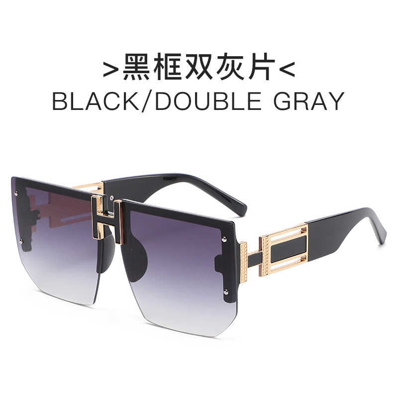Damen futuristische Quadrat-Sonnenbrille Karnz