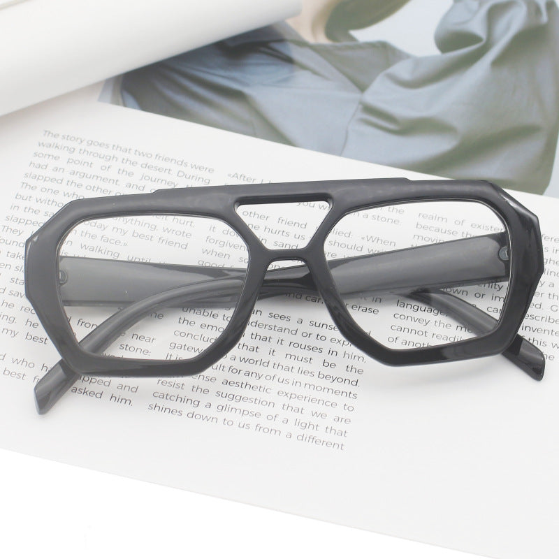 Damen modische sechseckige Brille Karnz