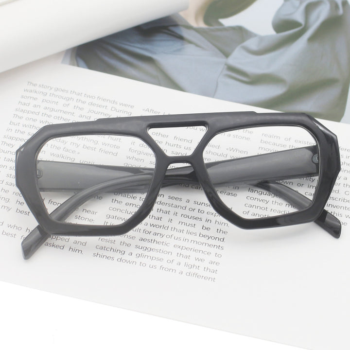 Damen modische sechseckige Brille Karnz