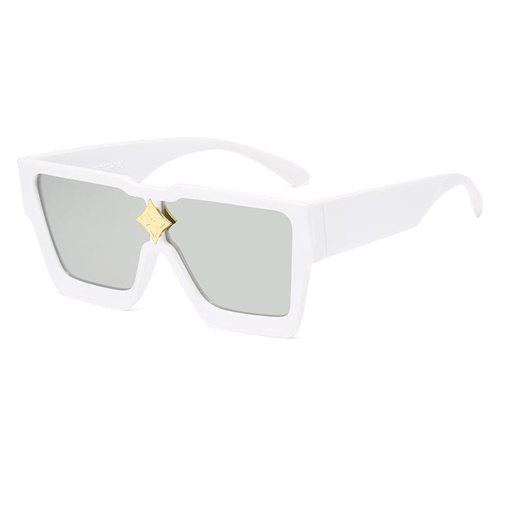 Futuristische geometrische Schild-Sonnenbrille