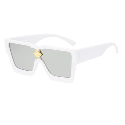 Futuristische geometrische Schild-Sonnenbrille