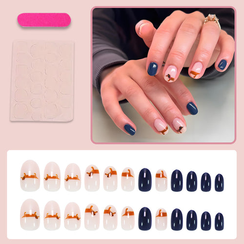 Kunstnagelset mit kreativen Tiermotiven und eleganten Akzenten Karnz