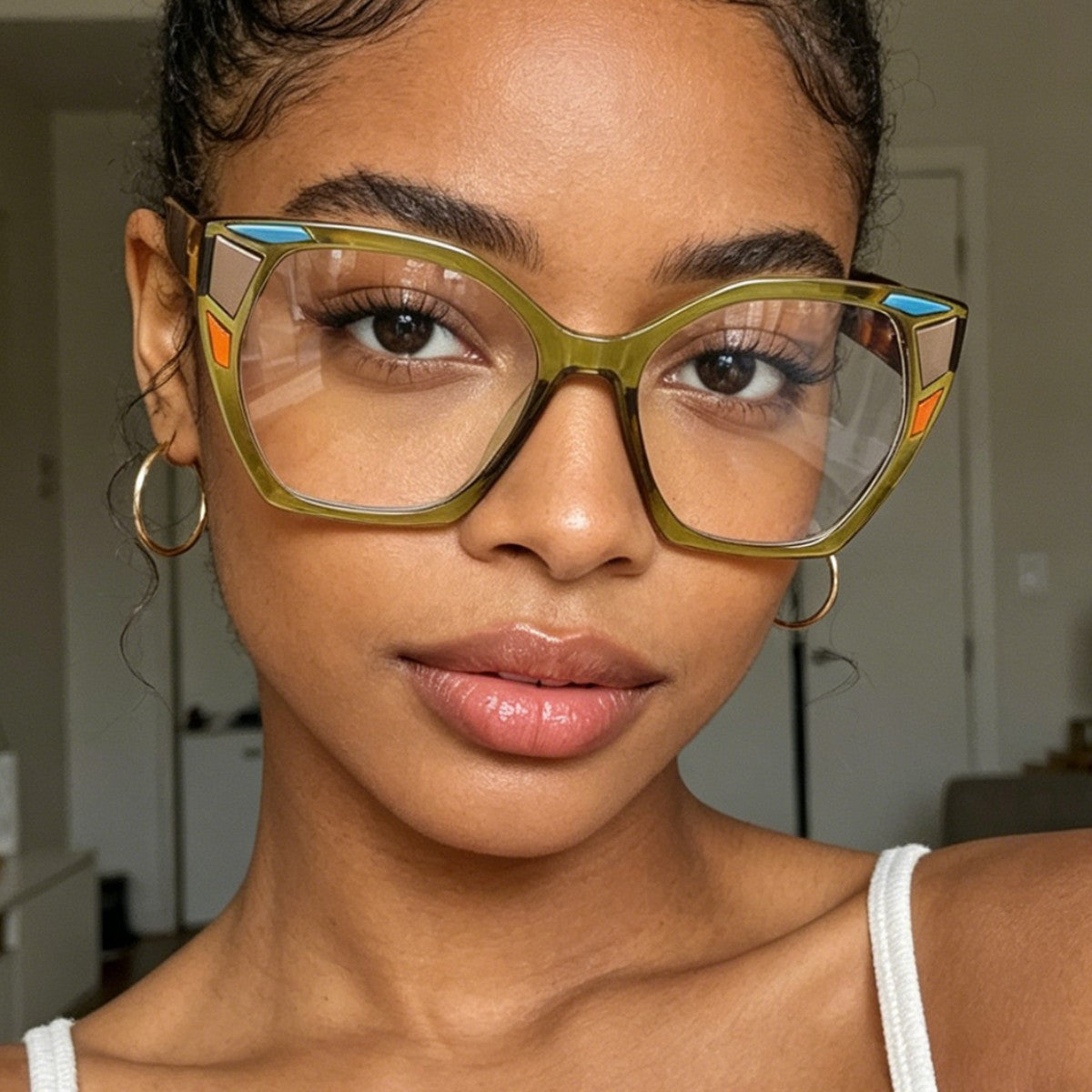 Damen Eyewear mit ausgefallenem Cat-Eye-Design Karnz