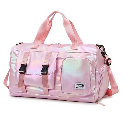 Iridescent Multi-Pocket Sport Duffel Bag Karnz
