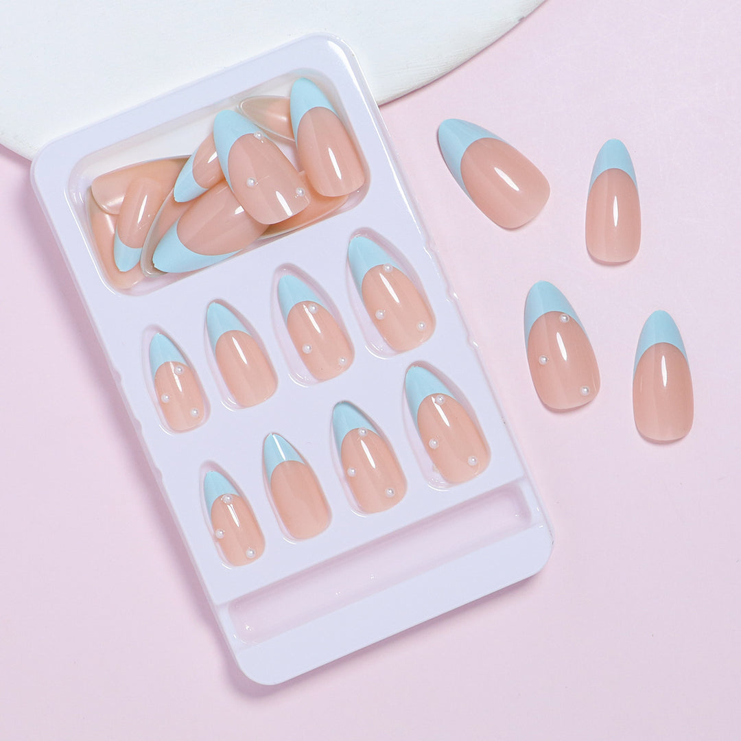 Elegantes French Tip Press-On Nail Set Karnz