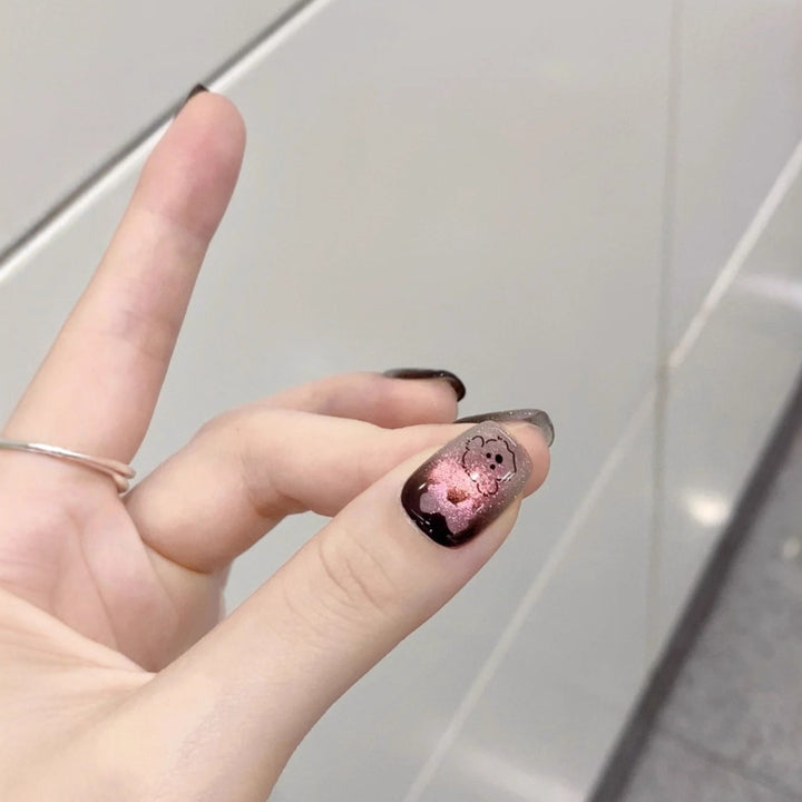 Niedliches Tier-Themen Press-On Nagelset Karnz