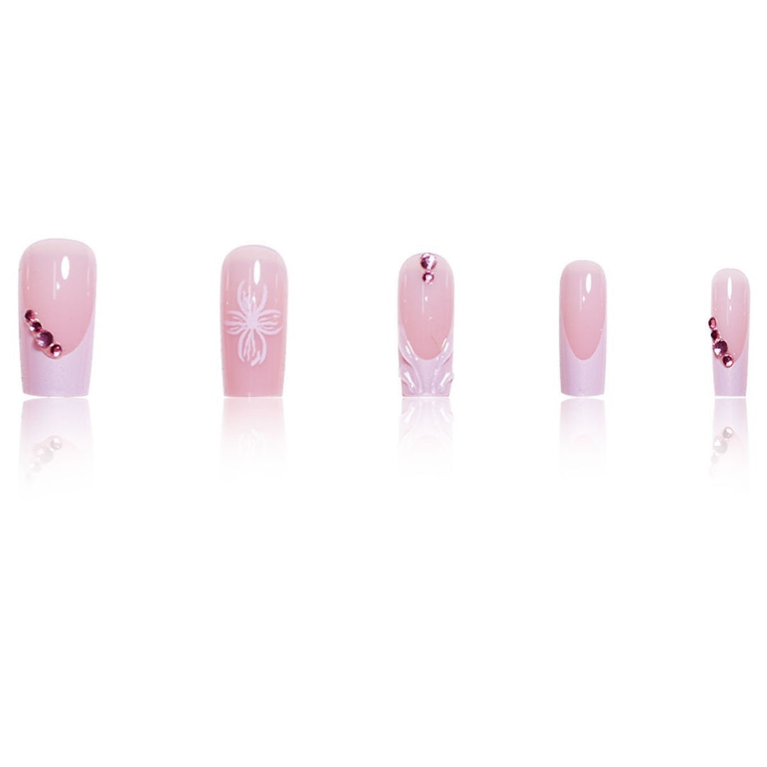 3D Floral Acryl Nagelerweiterungen Karnz
