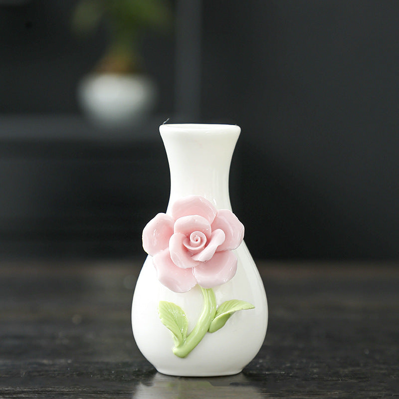 Elegante Florale Keramische Vase Karnz