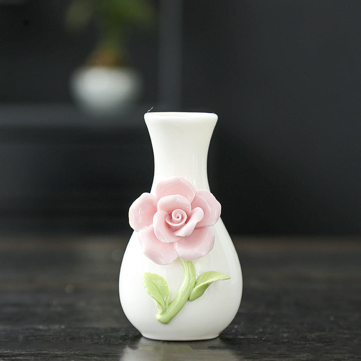 Elegante Florale Keramische Vase Karnz