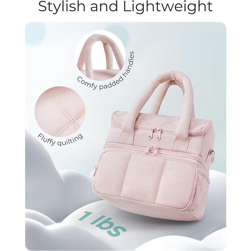 Elegante Kosmetiktasche mit Fächern Karnz