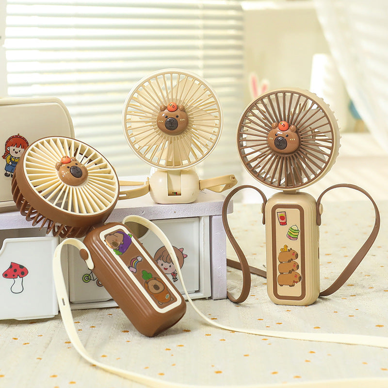 Damen Tragbarer Mini-Handventilator mit süßem Tiermotiv Karnz