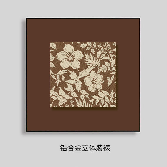 Dekorative Blumenreiche Wandkunst