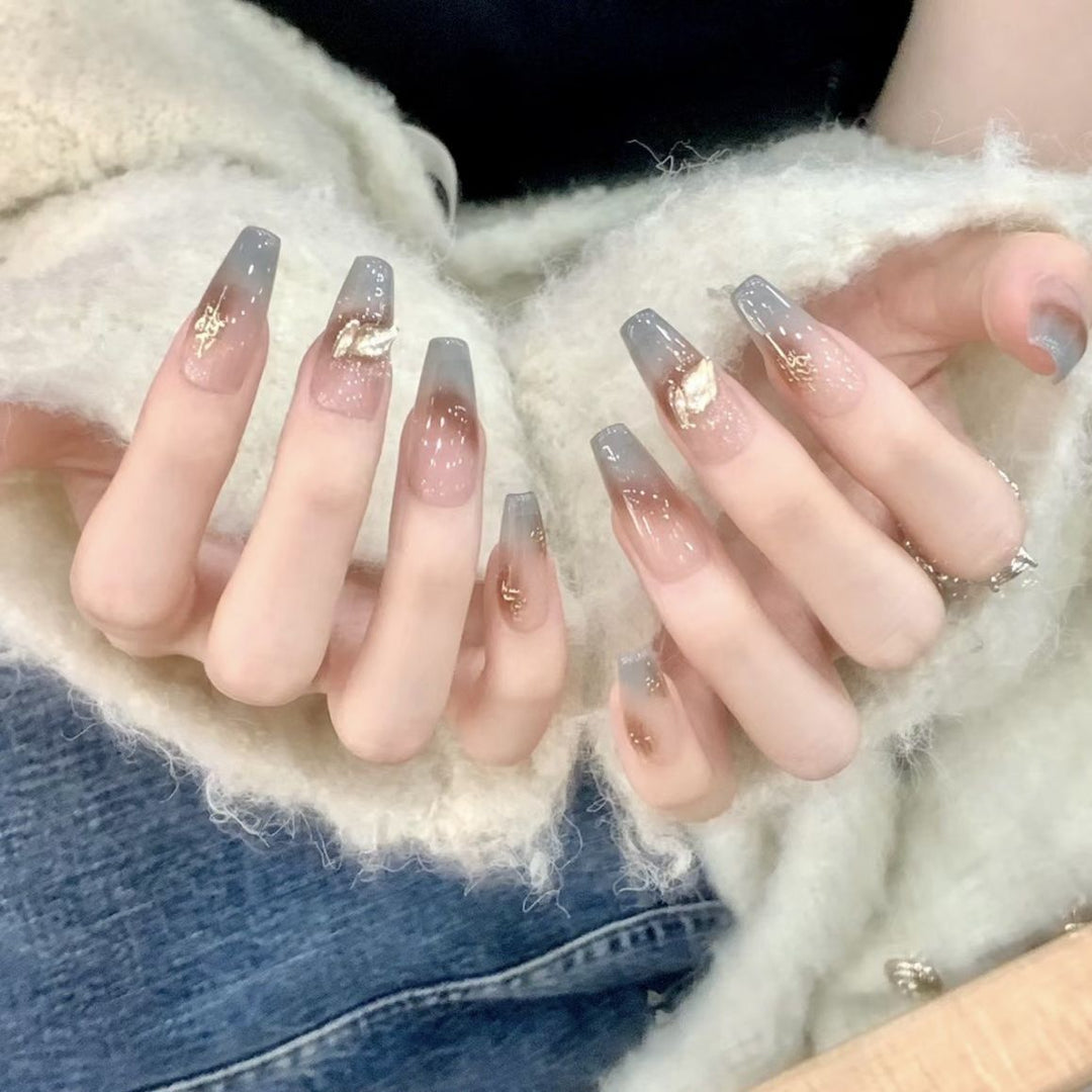 Künstlerische Ombre-Nagelverlängerungen