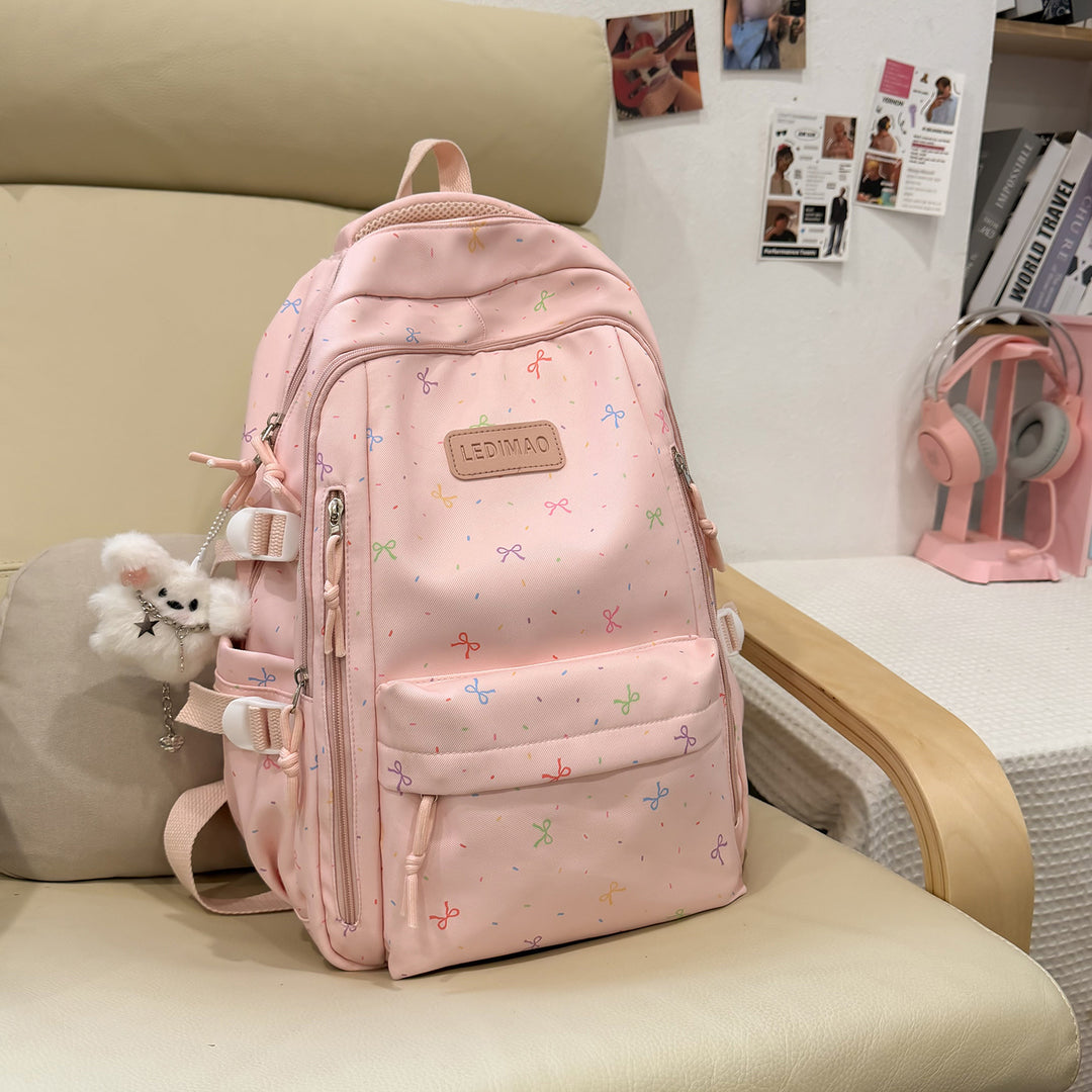 Stylischer Schulrucksack mit lustigen gemusterten Akzenten Karnz