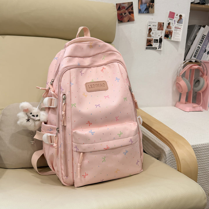 Stylischer Schulrucksack mit lustigen gemusterten Akzenten Karnz