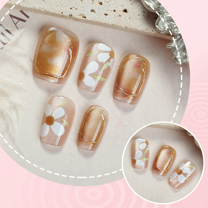 Floral Artistry Press-On Nagelset