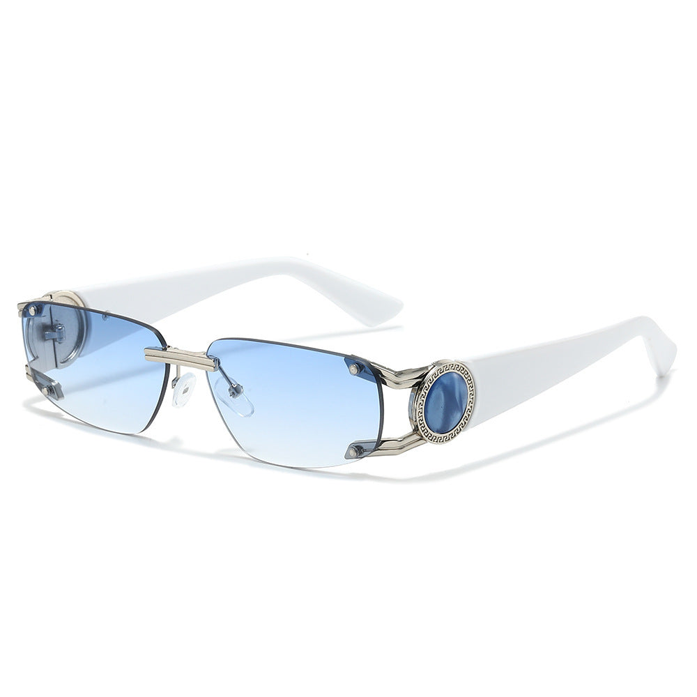 Stylische Minimalistische Rechteckige Sonnenbrille Karnz