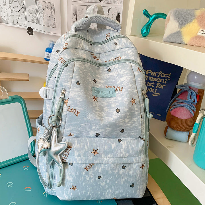 Verspielt Illustrierter Schulrucksack Karnz