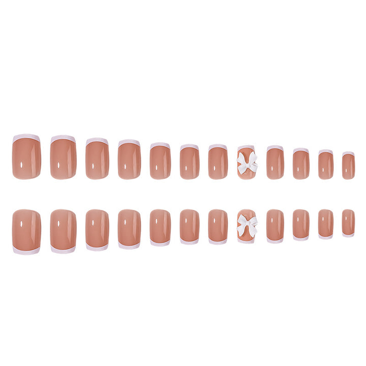 Premium Floral Akzent Druck-Nagelset