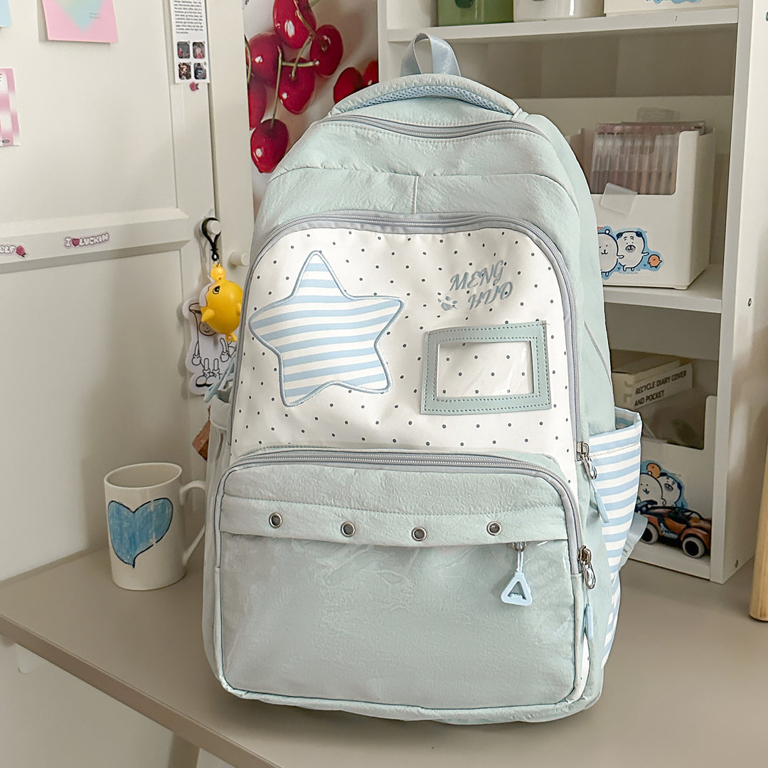 Verspielt mit Sternen verzierten Schulrucksack Karnz