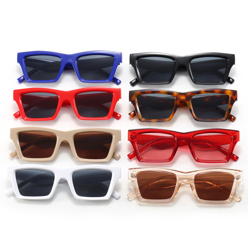 Damen Trendige Sonnenbrille mit breitem Rahmen Karnz