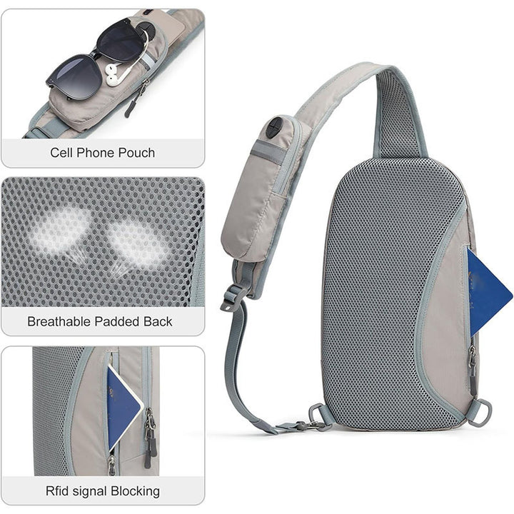 Eleganter Sling-Rucksack mit Wasserabweisendem Material und Ergonomischem Design Karnz