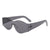 Damen modische Sonnenbrille im futuristischen Look Karnz