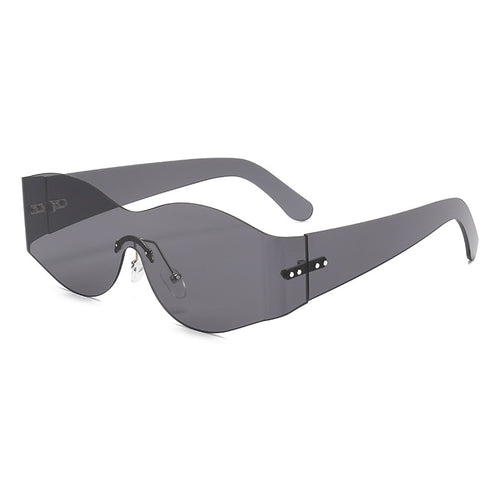 Damen modische Sonnenbrille im futuristischen Look Karnz