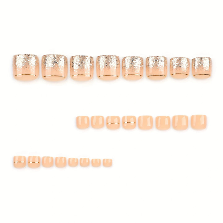 Glitzernde Pediküre Nagelverbesserungen Karnz