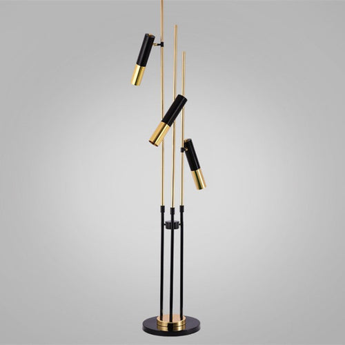 Verstellbare Stehlampe mit mehreren Köpfen