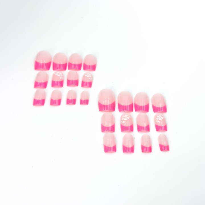 Floral Accent Acryl Nagelkunst Set