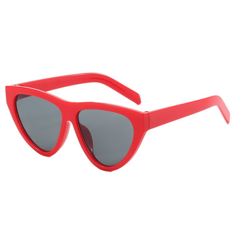 Damen futuristische Cat-Eye Sonnenbrille mit hochwertigem Kunststoffrahmen Karnz