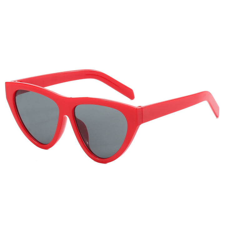 Damen futuristische Cat-Eye Sonnenbrille mit hochwertigem Kunststoffrahmen Karnz