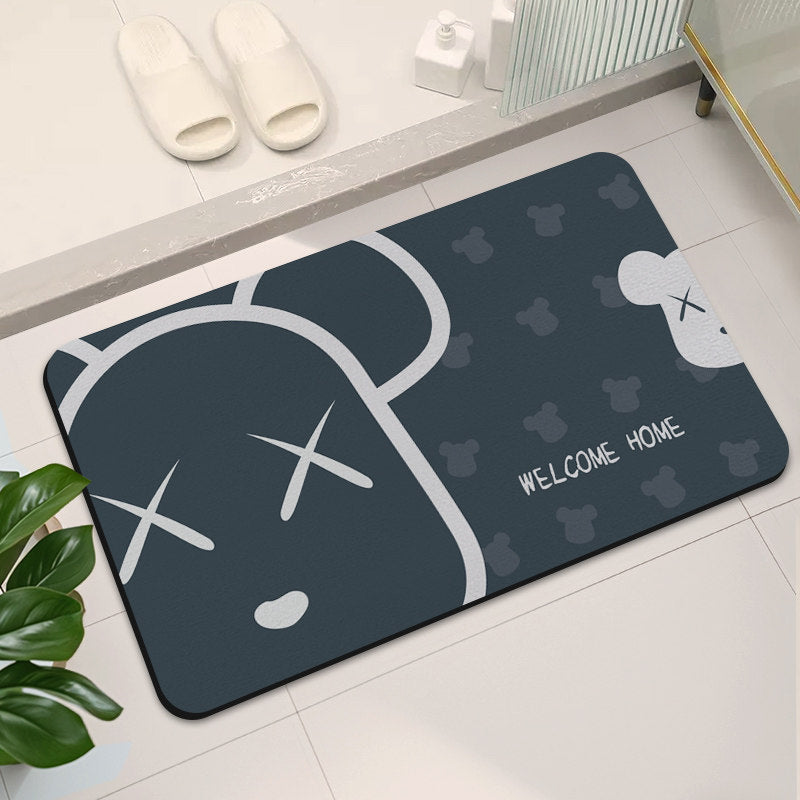 Stylische abstrakte Design Badematte
