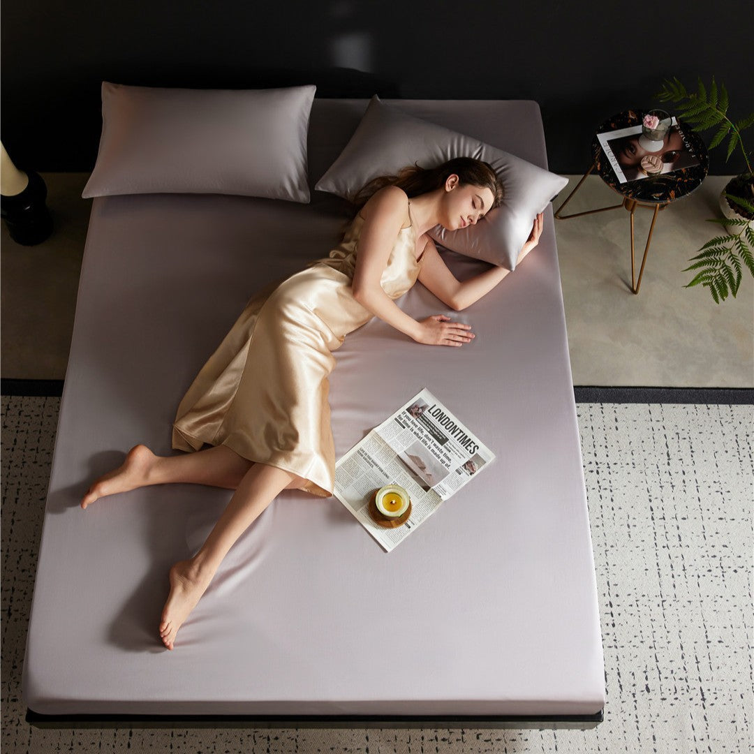 Tief-Taschen Seiden-Feel Elastische Spannbettlaken mit Sicherem Griff