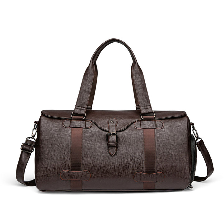 Premium Leder Reis Duffel Tasche Karnz