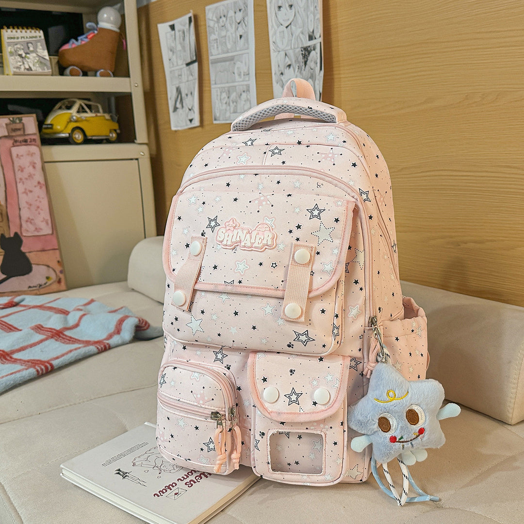 Stylischer Sternenmuster-Rucksack Karnz