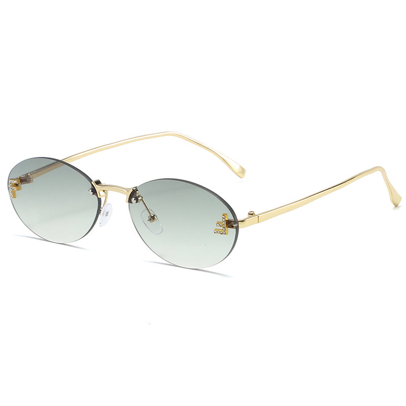 Elegante vintage-inspirierte ovale Sonnenbrillen