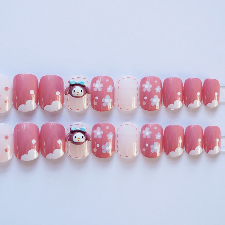 Künstlerisches Press-On Nagelset