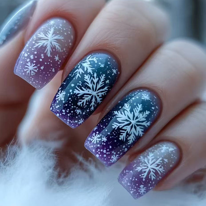 Winter-Themen Gel-Nagelkunst Set