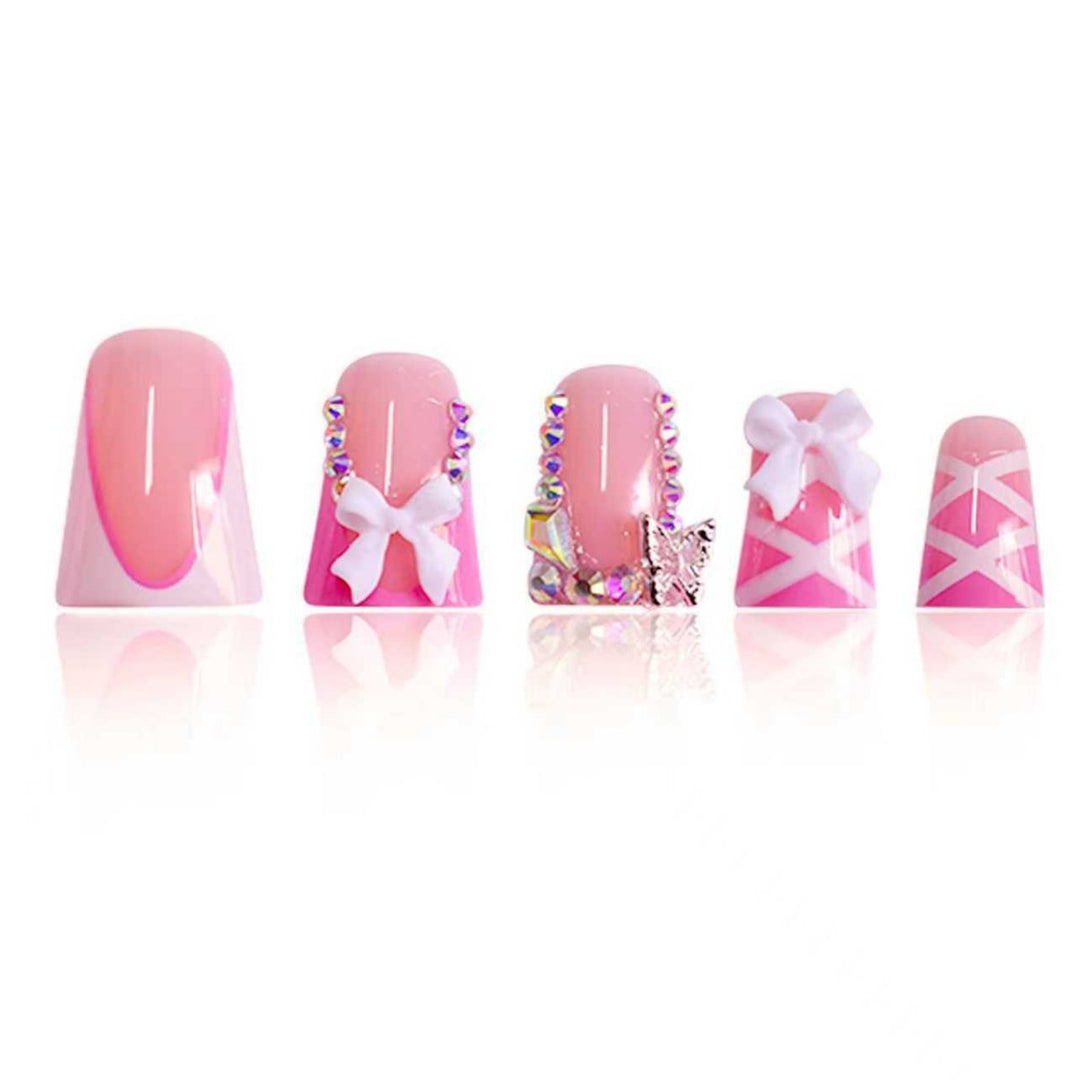 3D Floral Press-On Nail Extensions Karnz