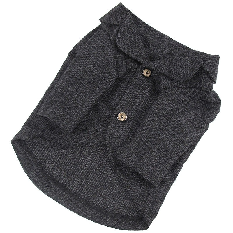 Stylisches Knopfverschluss-Hemd-Hundebett