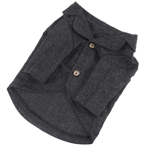 Stylisches Knopfverschluss-Hemd-Hundebett
