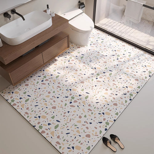 Terrazzo Stil Badezimmermatte Karnz