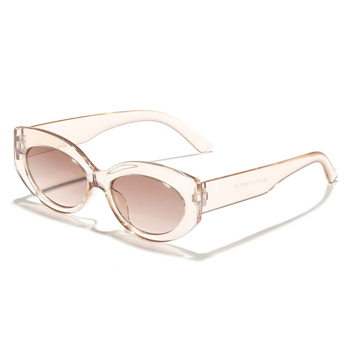 Damen Cat-Eye Sonnenbrille mit verspieltem Transparenzdesign Karnz