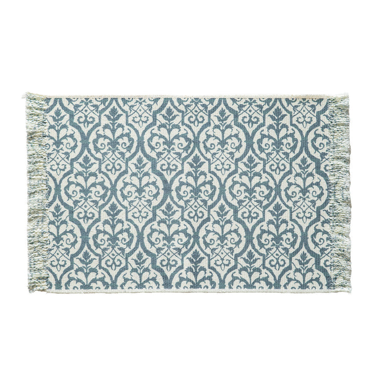 Gewebter Dekorläufer mit Damast-Jacquard und handgefranster Kante Karnz