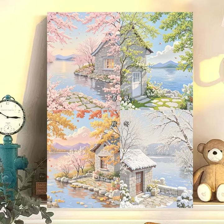 Saisonale Landschaft Wandkunst Karnz