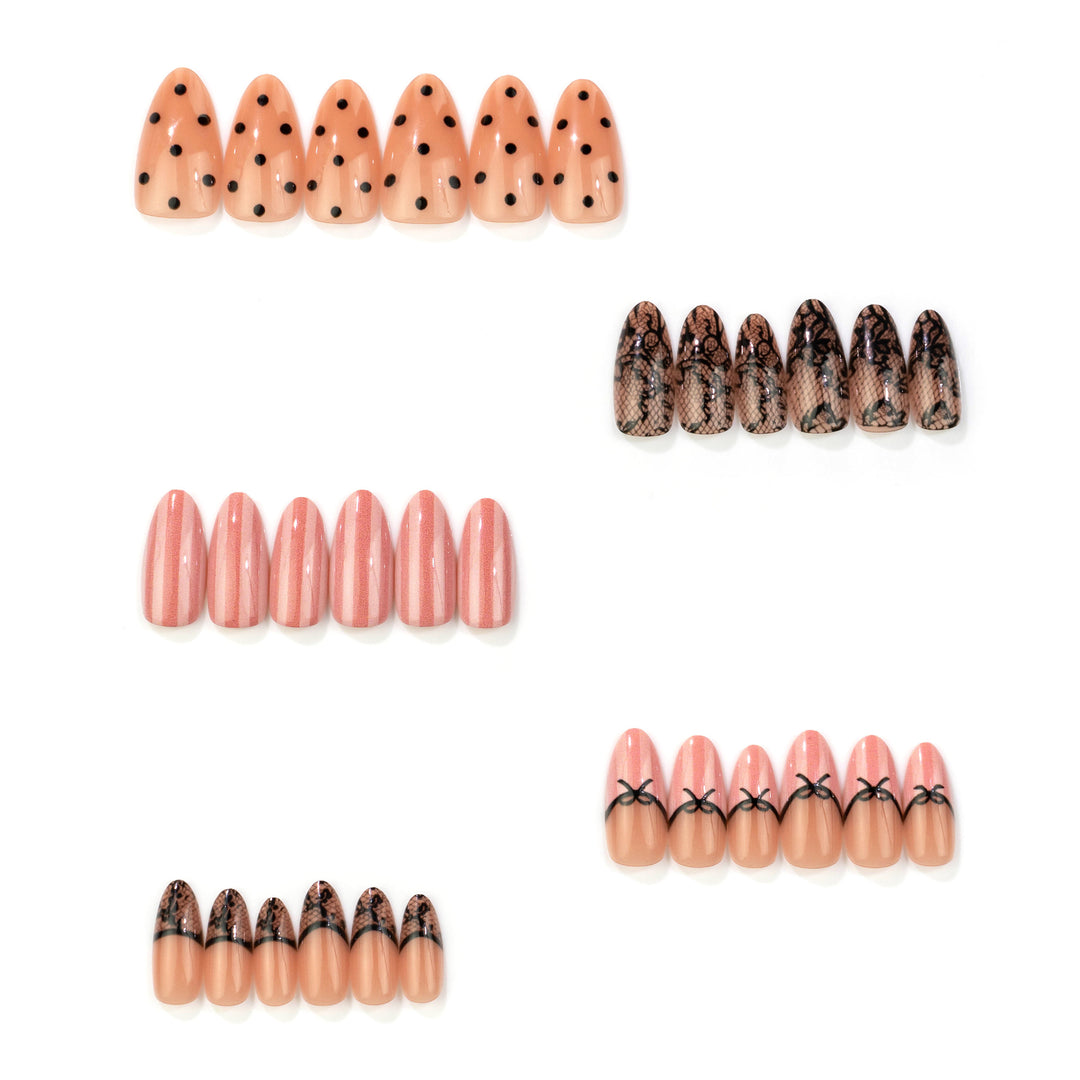 Elegantes Themen-Press-On-Nagelset