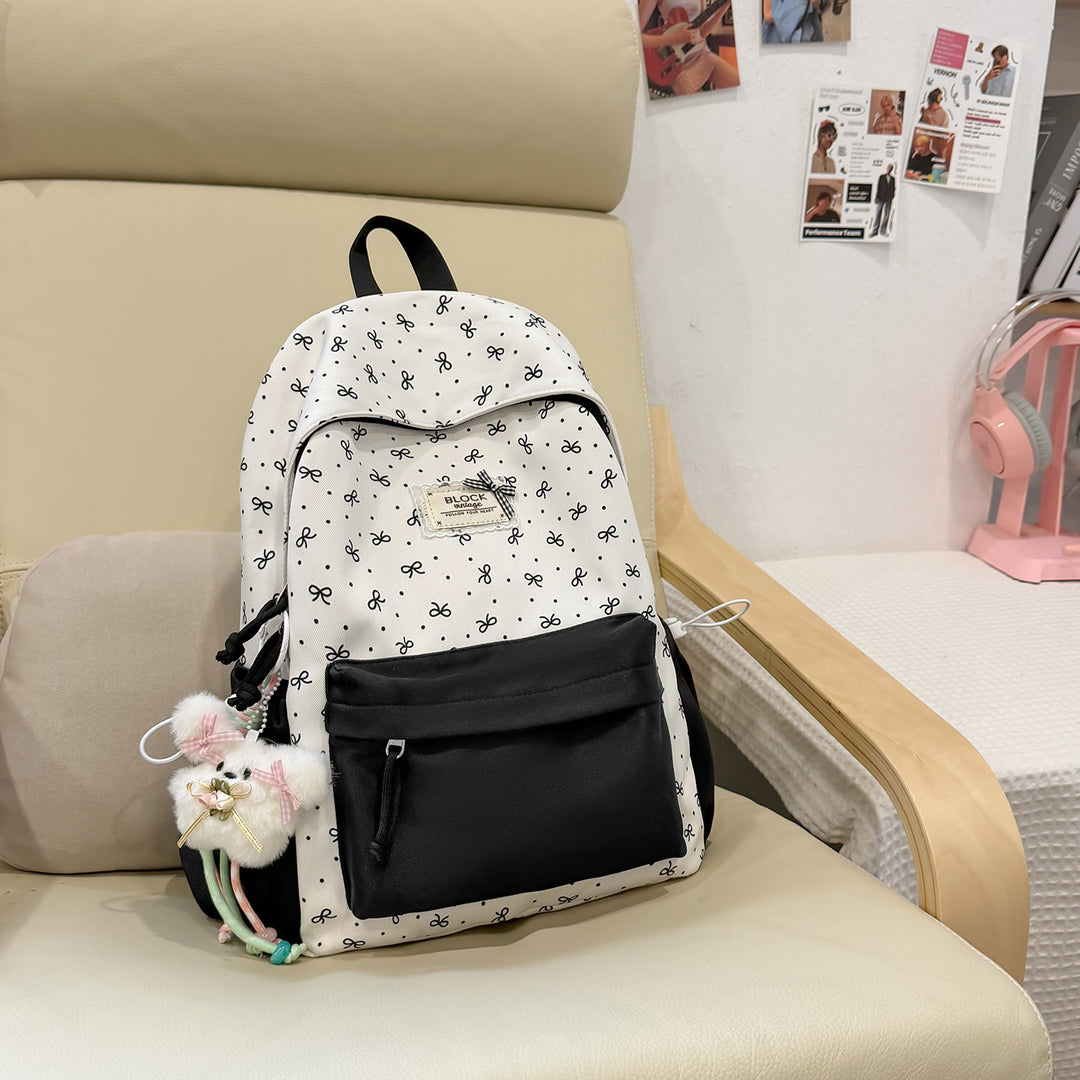 Stylische bedruckte Rucksack mit lustigen Charakterakzenten Karnz