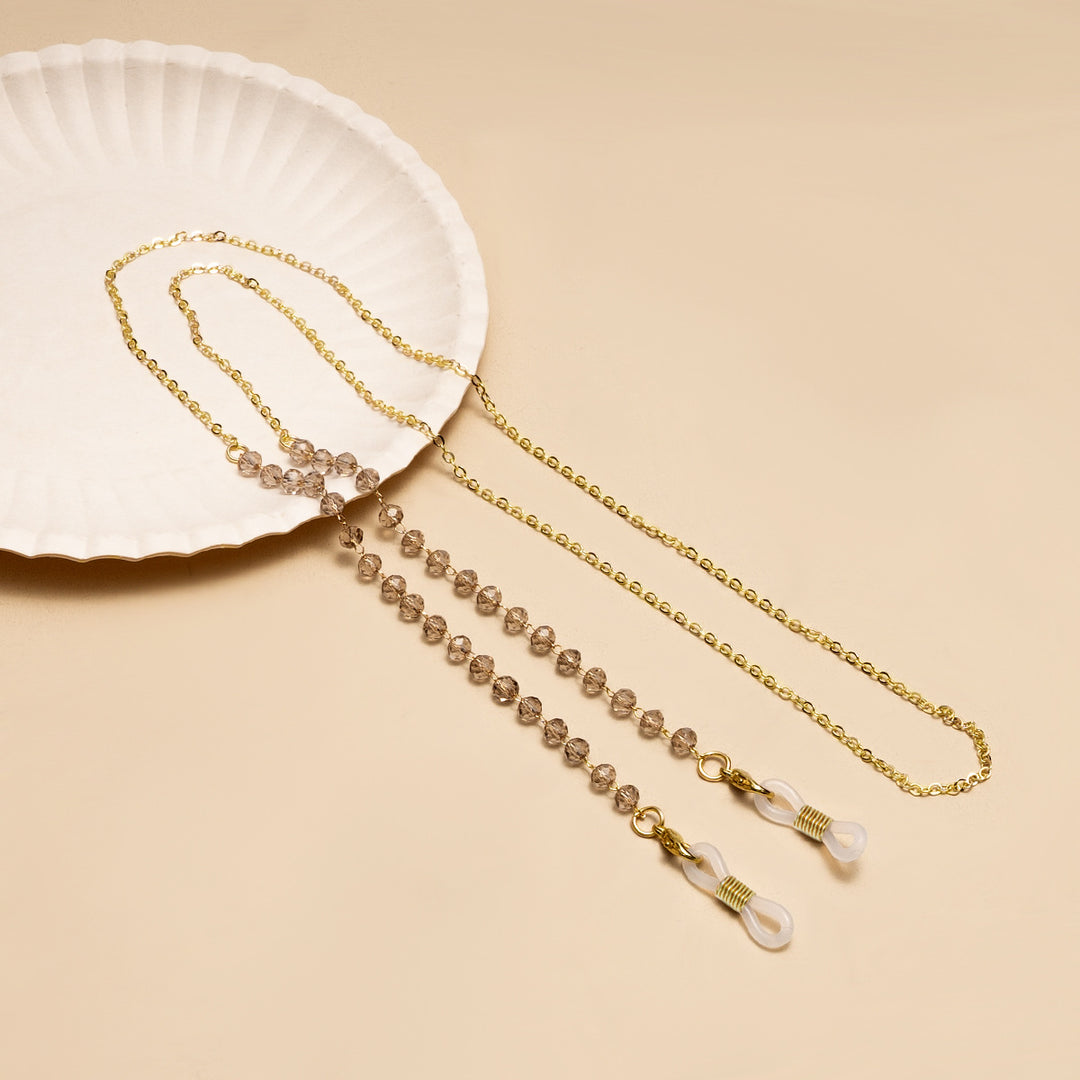 Elegante Perlen Brillen Kette Karnz